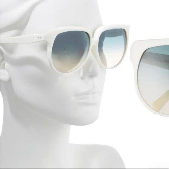 CELINEoff white frame gradient lens square sunglasses - Picture 11 of 11